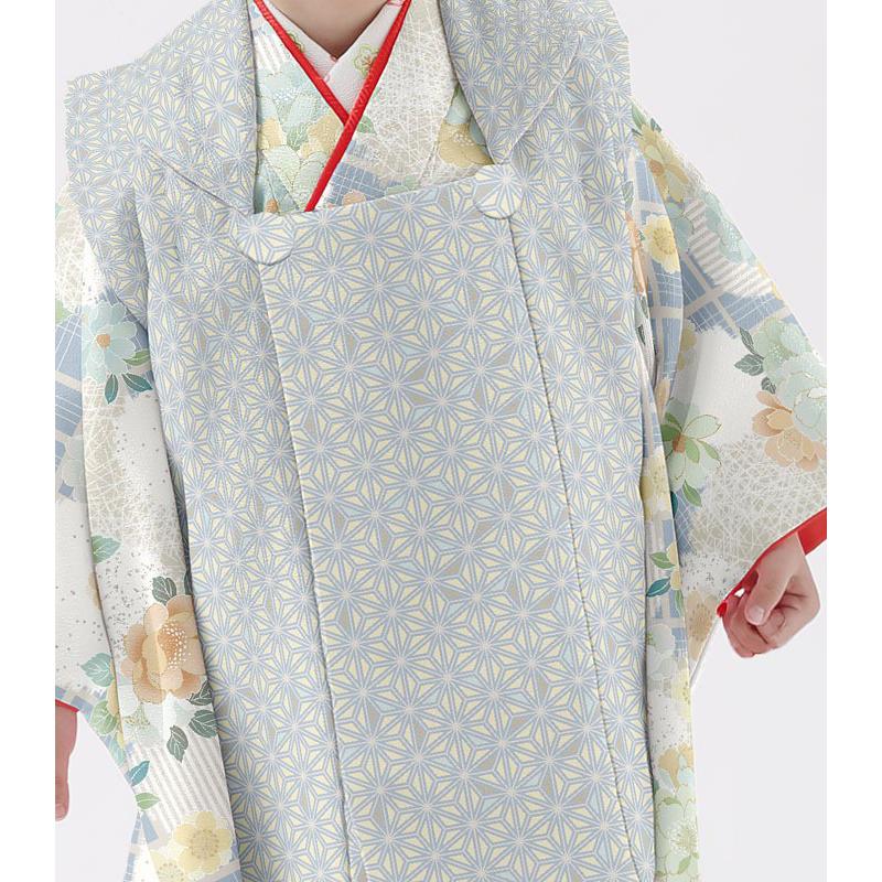 七五三 着物 3歳 女の子 被布セット 2020年 式部浪漫ブランドkagura 桜に翁格子ミント即納 販売 購入 :3kagura10