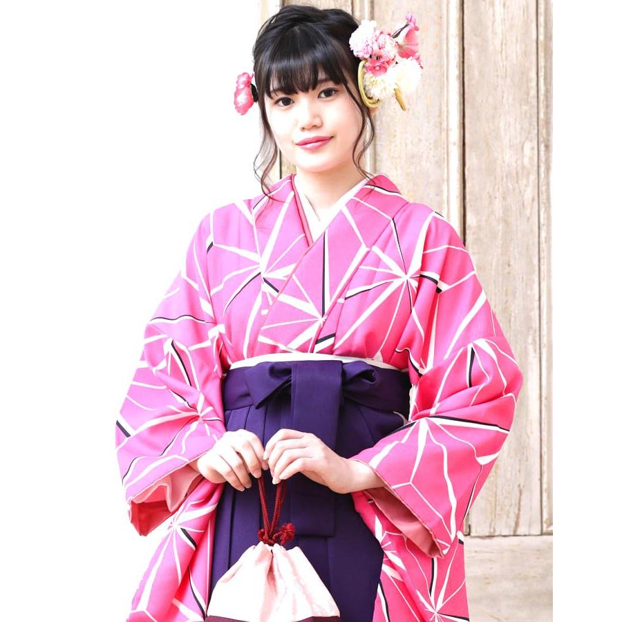 小学生 卒業式 振袖 袴セット ブランド 麻の葉柄ピンク 刺繍袴 購入 Sotugiyoutono3 Kidskimonoyuuka 通販 Yahoo ショッピング