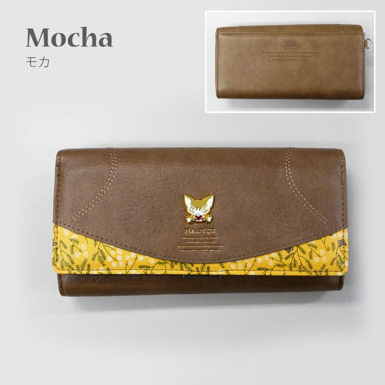 ベベダヤン 猫 財布 長財布 長札入 かぶせ フラップ わちふぃーるど わちふぃーるど（WachiField） ベベダヤン 猫 財布 長財布 長札入