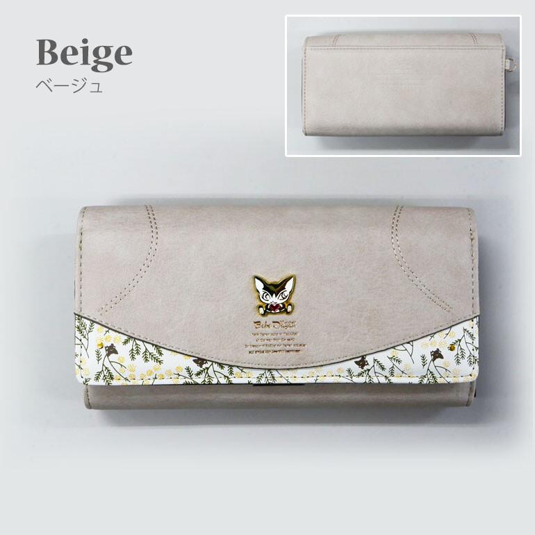 ベベダヤン 猫 財布 長財布 長札入 かぶせ フラップ わちふぃーるど わちふぃーるど（WachiField） ベベダヤン 猫 財布 長財布 長札入