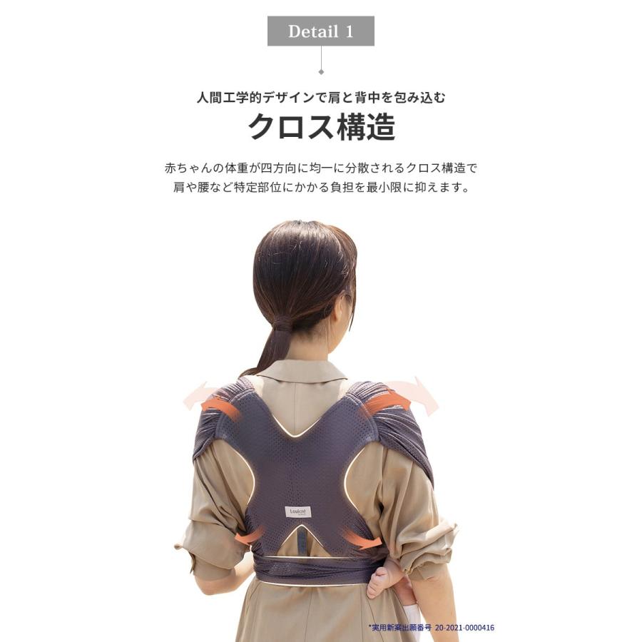 ベビースリング ベビーキャリア 抱っこ紐 横抱き 横抱っこ 縦抱き 縦抱っこ コンパクト たためる 持ち運び 乳児 新生児 大きいサイズ DAIICHI Louicre Carrier |  | 10