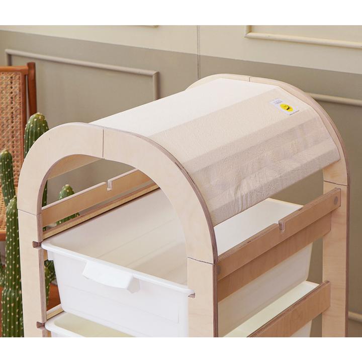 木製チェスト ラウンド屋根 収納BOX6段 幅50cm チェスト 子供