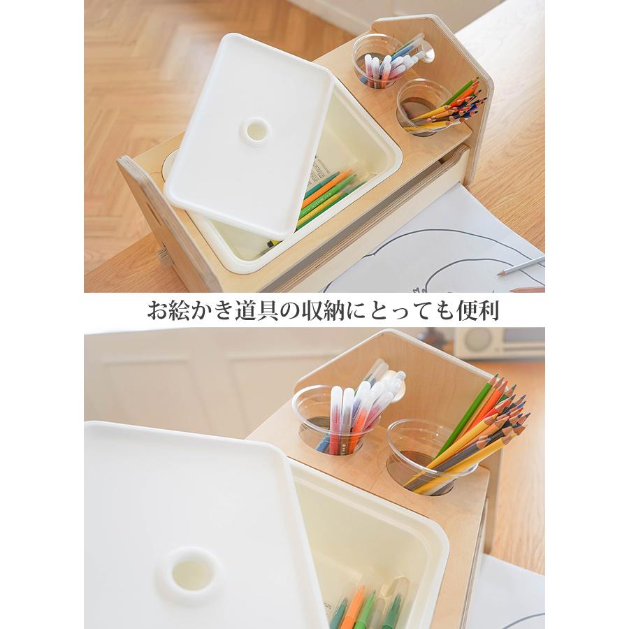 マルチ型 ロールペーパースタンド お絵描き スケッチ 収納付き 子供部屋 naspa 子供ギフト プレゼント 韓国｜kidsmio｜03