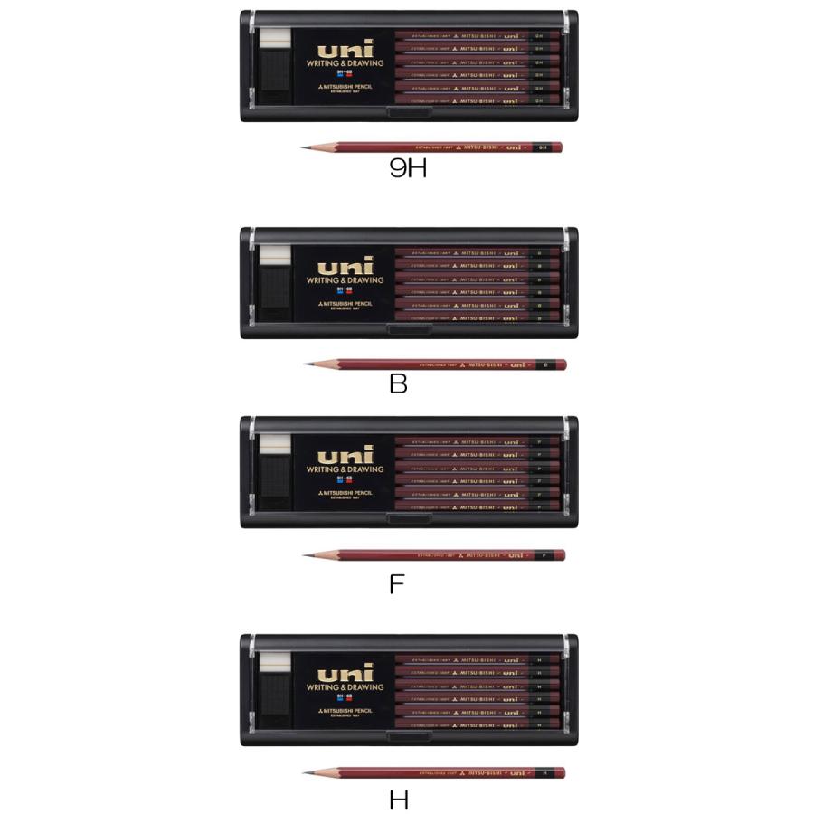 uni（三菱鉛筆） 送料込み 鉛筆 ユニ スタンダード uni 12本入 2B 2H