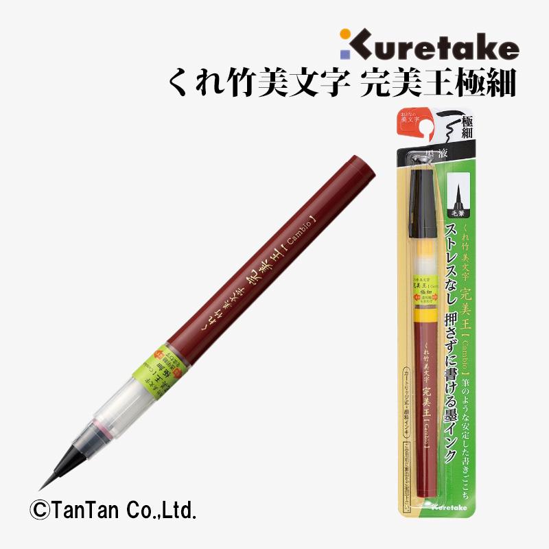 呉竹 筆ぺん 完美王 極細 墨液 カートリッジ式 XO50F2-10S G 2402 C