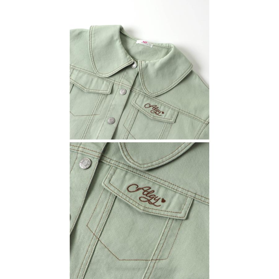 30%OFFセール ジャケット Gジャン 女の子 ALGY アルジー 130 140 150 160 長袖 かわいい キッズ ジュニア 子供服 ブルゾン アウター G 2201 C|kidstantan|02
