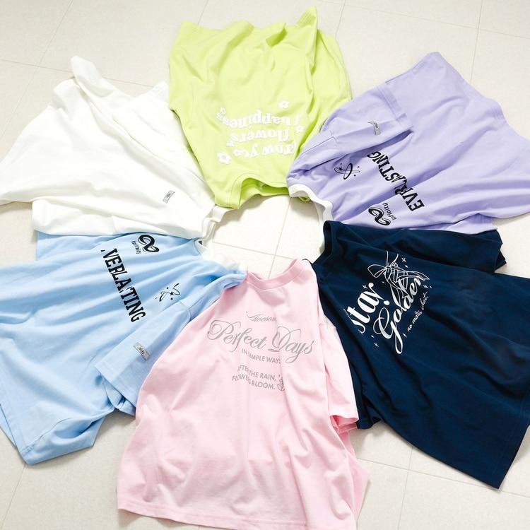 algy（アルジー） 半袖Tシャツ ロゴ 半袖 Tシャツ 女の子 キッズ