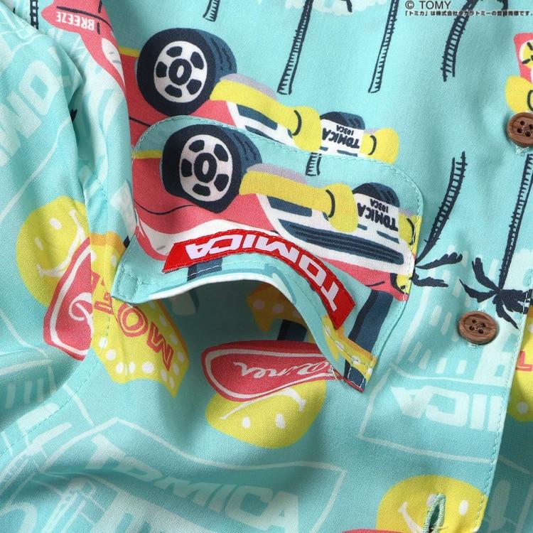BREEZE（ブリーズ） トミカ コラボ アロハシャツ 半袖 シャツ TOMICA