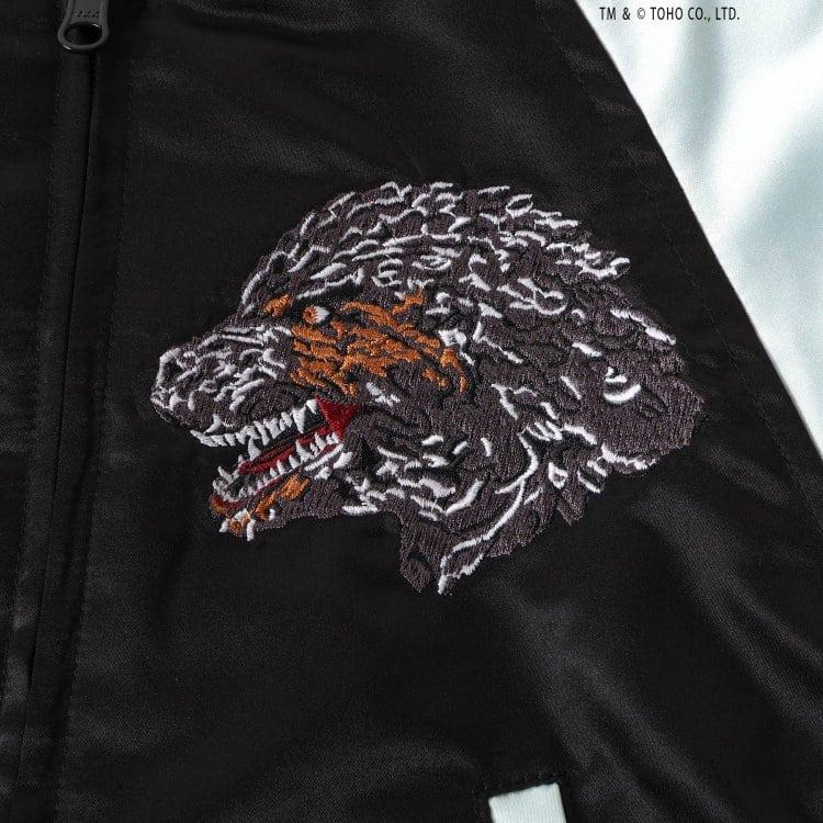 BREEZE（ブリーズ） ゴジラ 蓄光刺繍 リバーシブル スカジャン キッズ