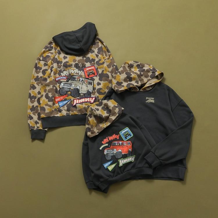 BREEZE（ブリーズ） 30％OFFセールJimnyコラボ ワッペンパーカー 大人