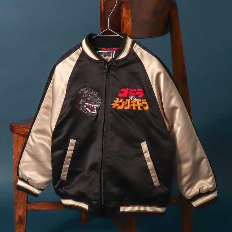 ゴジラ キングギドラ スカジャン ジャケット Lサイズ ブリーズ BREEZE BREEZE（ブリーズ） 20％OFFセール ゴジラ 大人サイズ リバーシブル