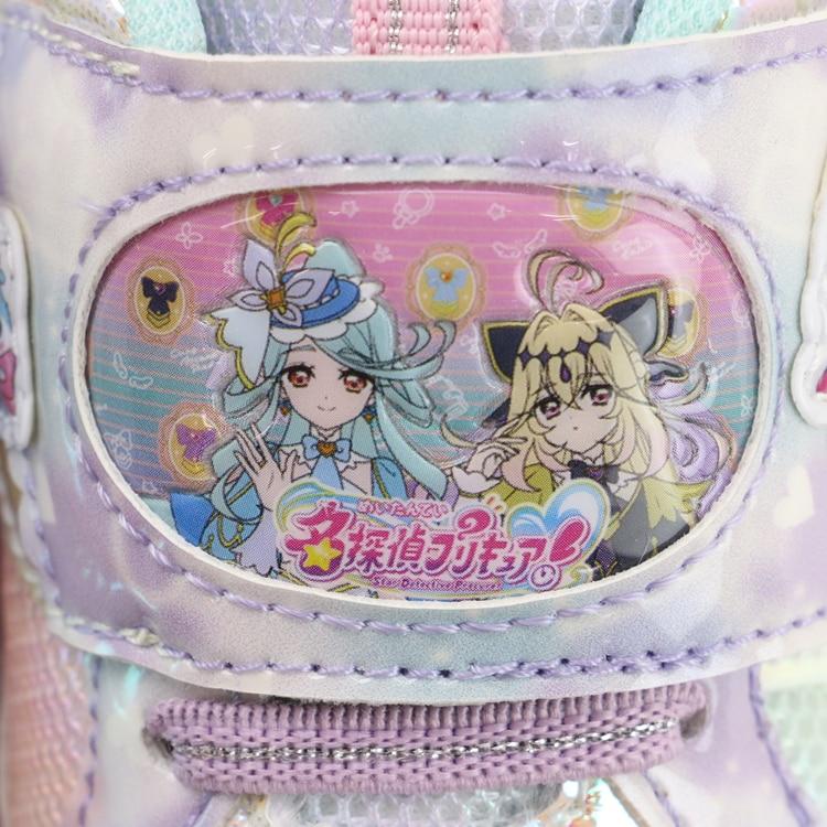名探偵プリキュア！ 光る靴 スニーカー 女の子 キャラクター キッズ 振動で光る 15-19cm G 新作 2601 68 | コマリヨー | 12