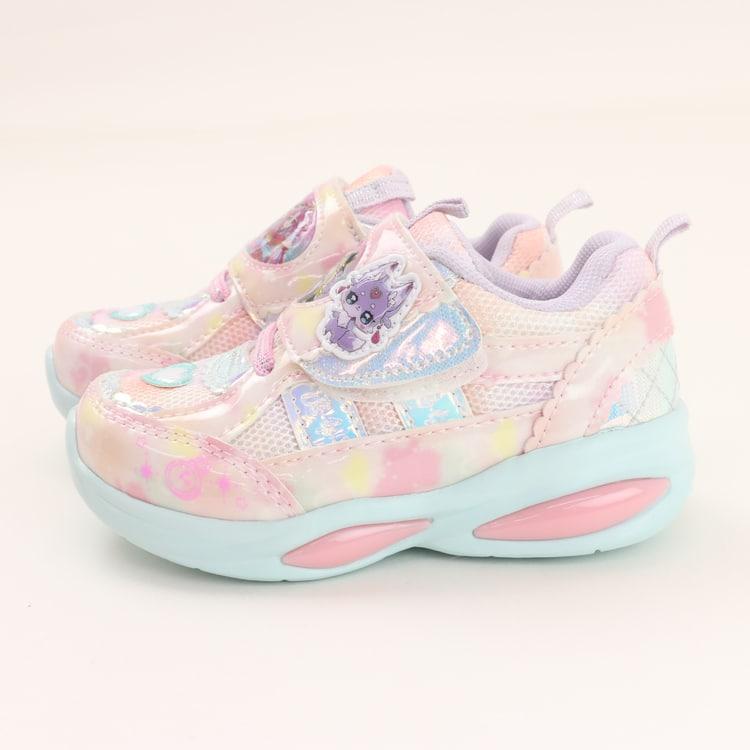 名探偵プリキュア！ 光る靴 スニーカー 女の子 キャラクター キッズ 振動で光る 15-19cm G 新作 2601 68 | コマリヨー | 06