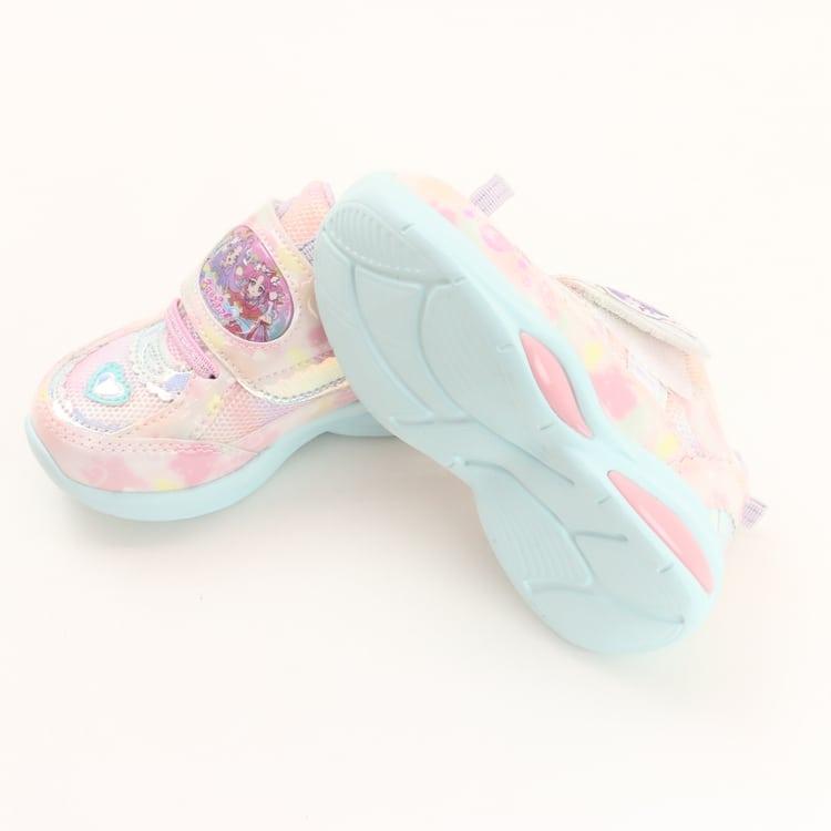 名探偵プリキュア！ 光る靴 スニーカー 女の子 キャラクター キッズ 振動で光る 15-19cm G 新作 2601 68 | コマリヨー | 08