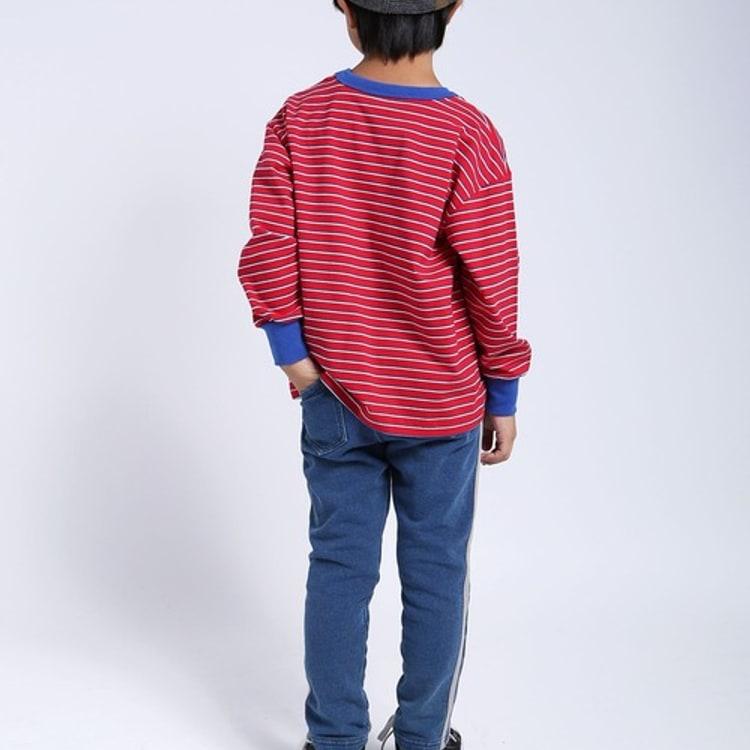 DILASH（ディラッシュ） 20％OFFセール デニム裏毛サイドラインパンツ