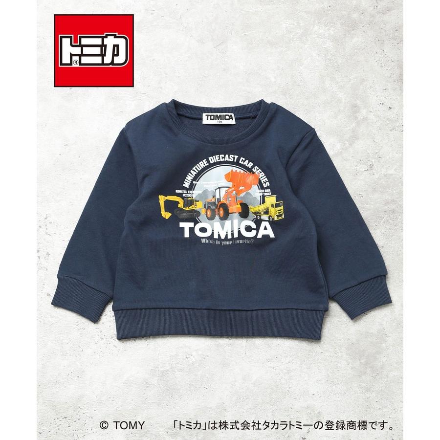 DILASH（ディラッシュ） TOMICA トミカ 長袖トレーナー 働く車 工事