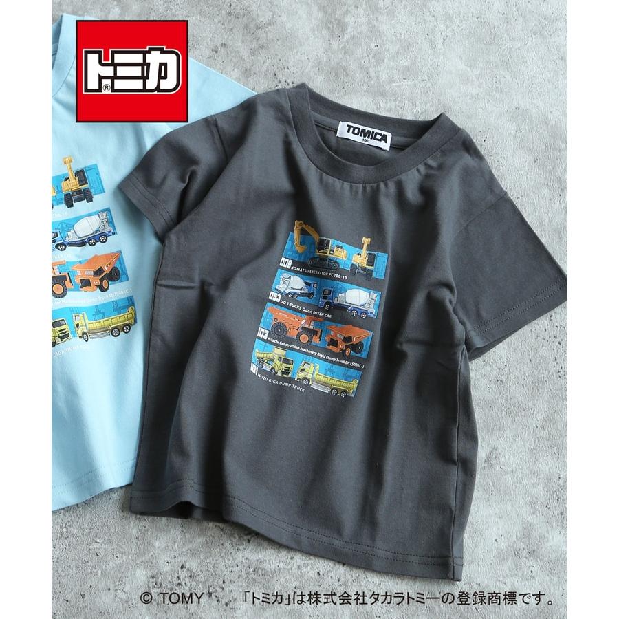 DILASH（ディラッシュ） 半袖Tシャツ トミカコラボ TOMICA 働く車 工事