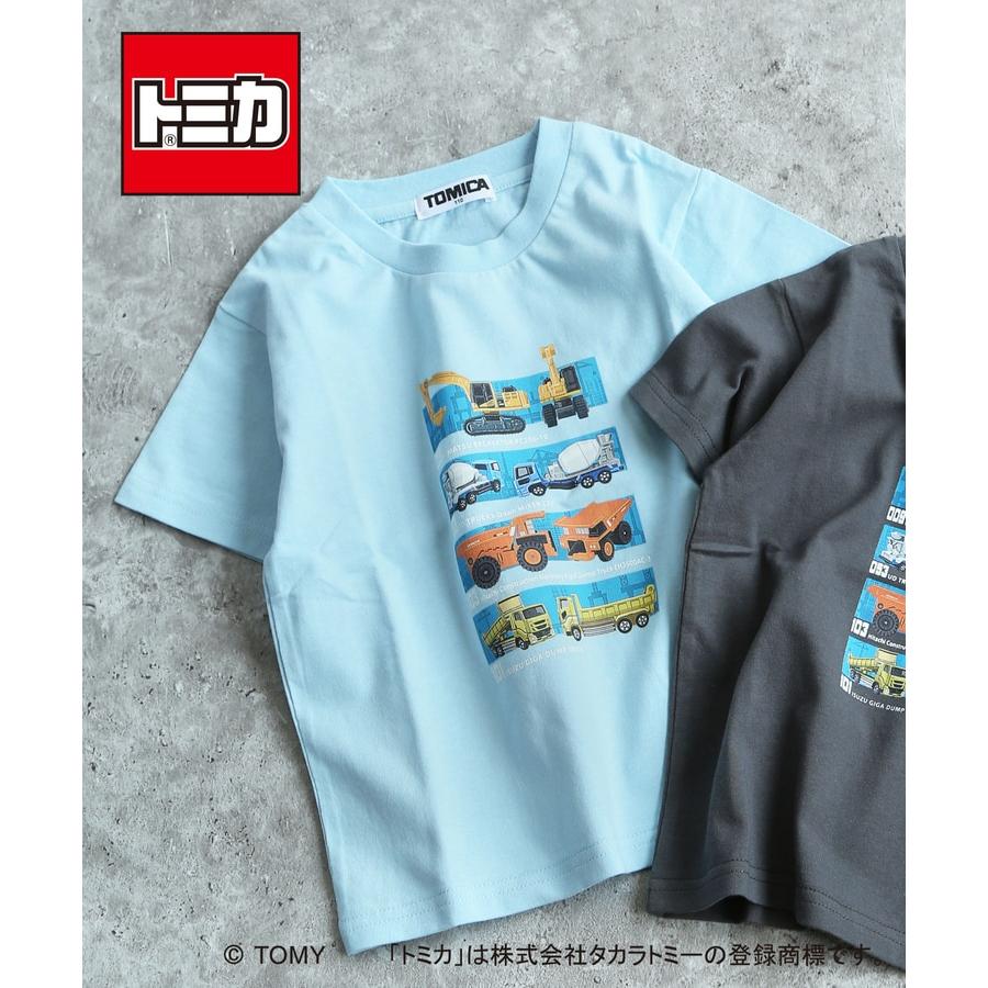 DILASH（ディラッシュ） 半袖Tシャツ トミカコラボ TOMICA 働く車 工事