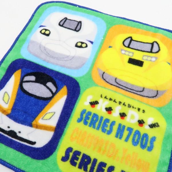 新幹線ミニタオル3枚組セット ハンカチ キッズ 子供 男の子 人気 車両