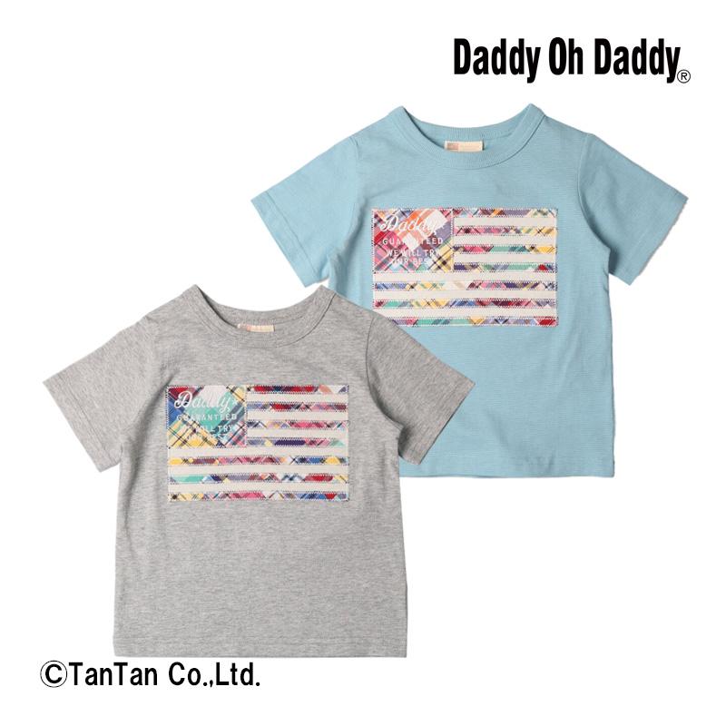 50％OFFセール ダディオダディ 星条旗アップリケ半袖Tシャツ トップス 