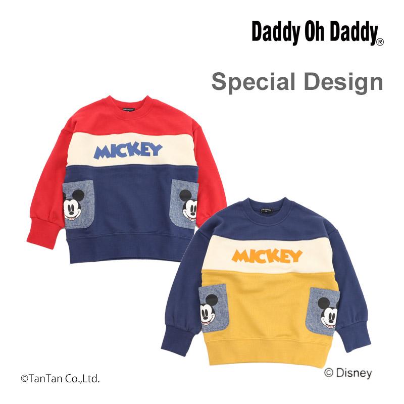 Daddy Oh 長袖トレーナー ミッキー ディズニーコラボ ダディオダディ 