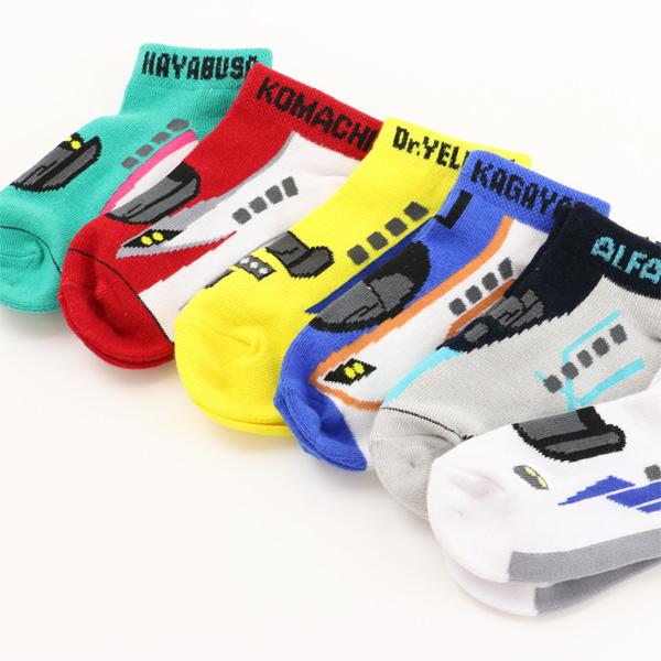 新幹線ソックス 3枚セット 靴下 キッズ 子供用 男の子 15〜19cm