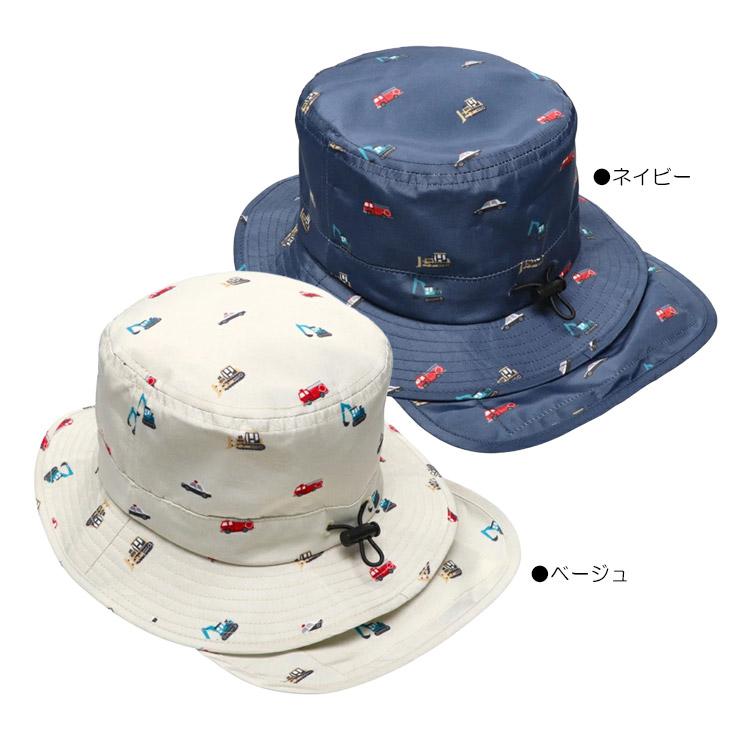 Kids Foret（キッズフォーレ） はっ水ハット 帽子 はたらく車柄 保冷剤