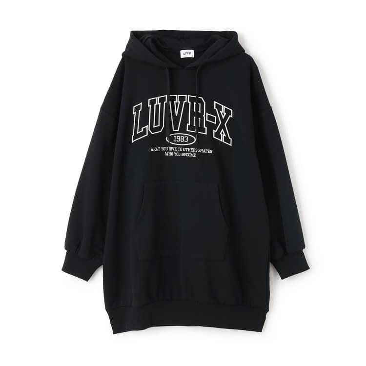 LOVETOXIC 30％OFFセールルーズパーカワンピース ラブトキシック 裏毛