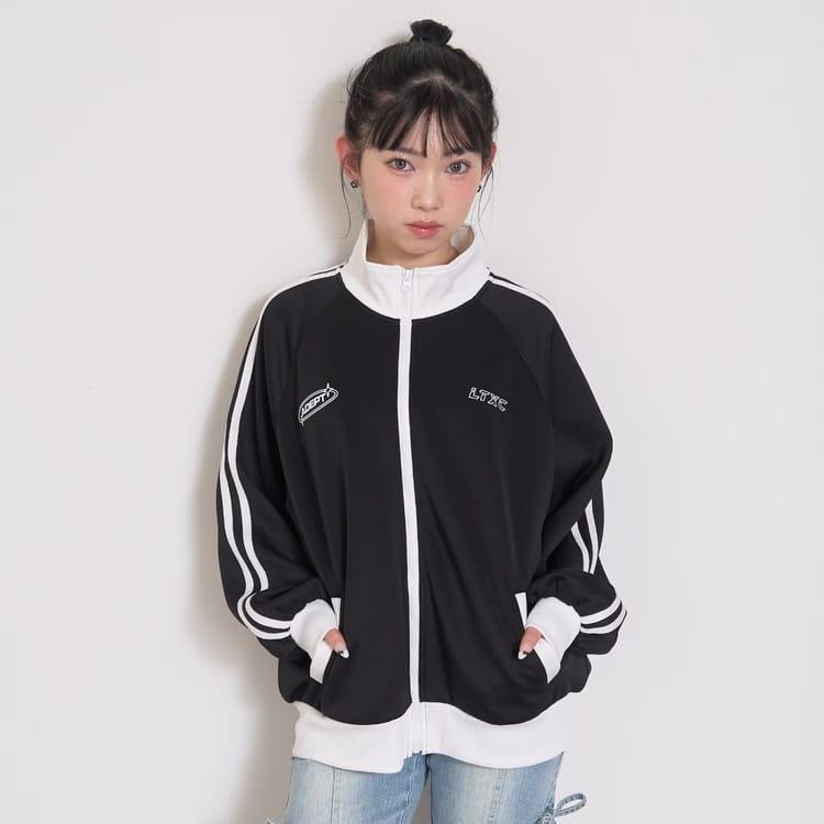 LOVETOXIC トラックジャケット ラブトキシック ロゴ 吸水速乾 ブルゾン