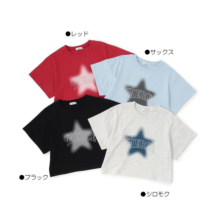 LOVETOXIC 30％OFFセール 半袖Tシャツ スターモチーフスプレー 