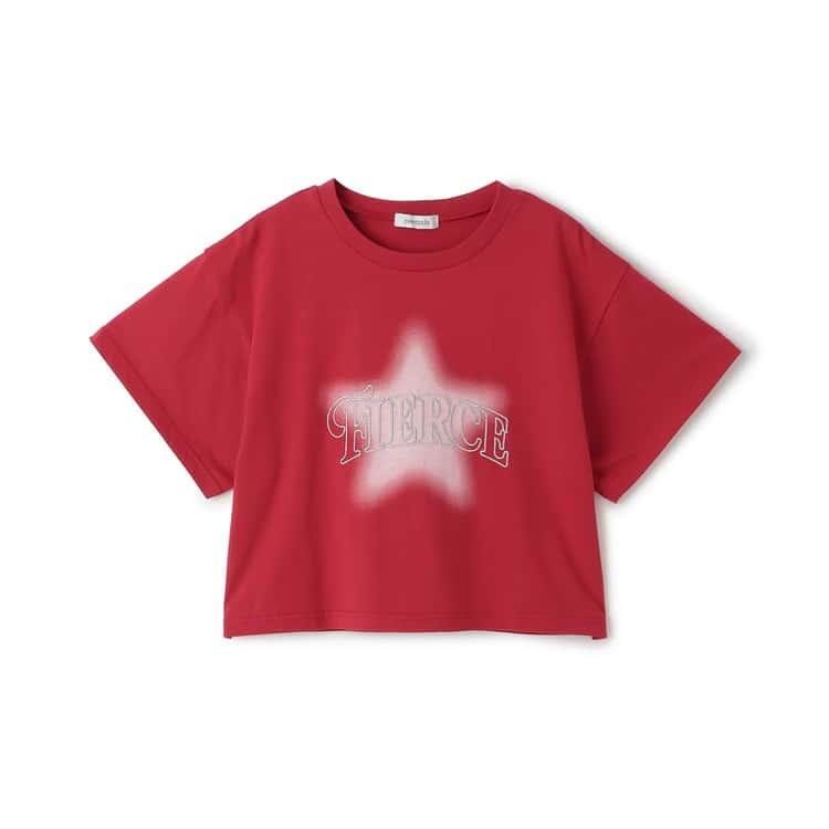LOVETOXIC 30％OFFセール 半袖Tシャツ スターモチーフスプレー 