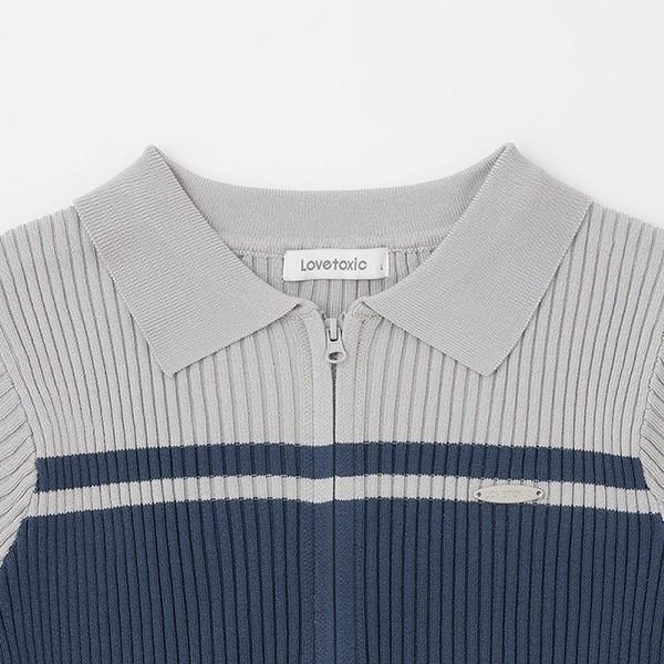 LOVETOXIC 20％OFFセール ラブトキシック 半袖ZIPニット LTXC 女の子