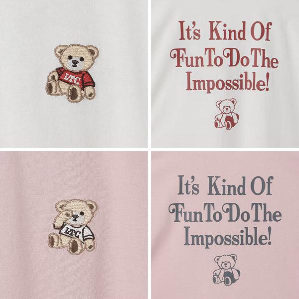 LOVETOXIC 半袖Tシャツ ベアー刺しゅう ラブトキシック クマ