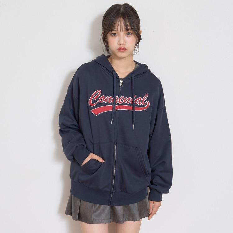 LOVETOXIC 30％OFFセールジップアップパーカ アップリケ ルーズ