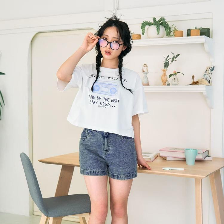 LOVETOXIC ラブトキシック ショートパンツ エンボスロゴ 140-160cm