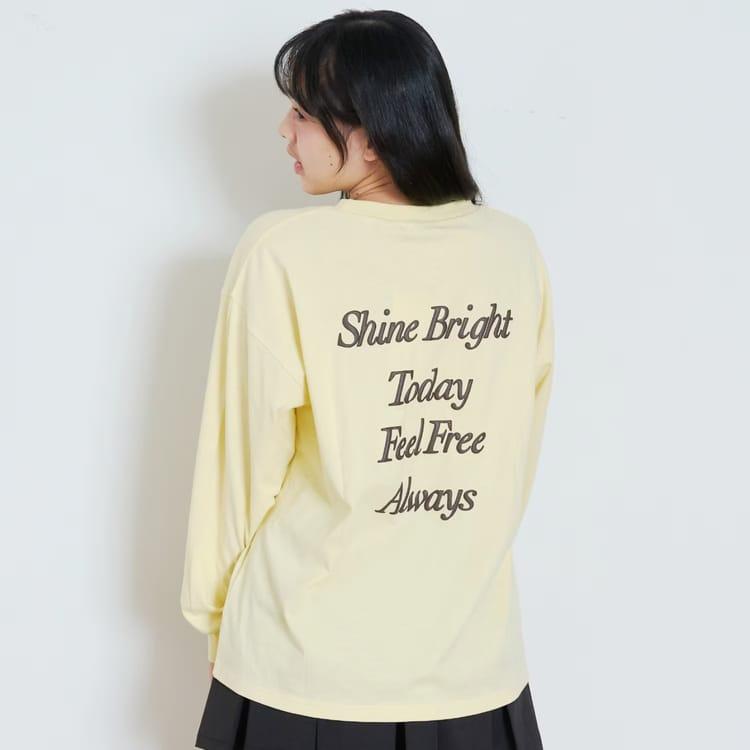 LOVETOXIC 長袖Tシャツ バックロゴ 綿100％ ラブトキシック ロゴ