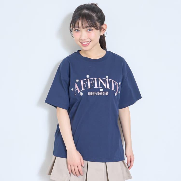 LOVETOXIC カレッジフラワー半袖Tシャツ ラブトキシック 綿100% 140