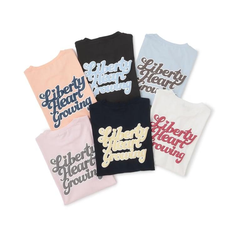 LOVETOXIC ラブトキシック 半袖Tシャツ ルーズ プックリバックロゴ 綿