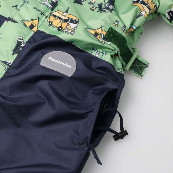 moujonjon ジャンプスーツ キッズ キャンプ柄 スノーコンビ moujonjon ジャンプスーツ キッズ キャンプ柄 スノーコンビ