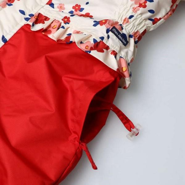 moujonjon ムージョンジョン 100cm 花柄スノーウエア3点セット売り moujonjon ムージョンジョン 100cm 花柄スノーウエア3点セット売り