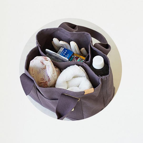 仕切り付き トートバッグ ミニトート ランチバッグ キャンバス G 2403 C |  | 03