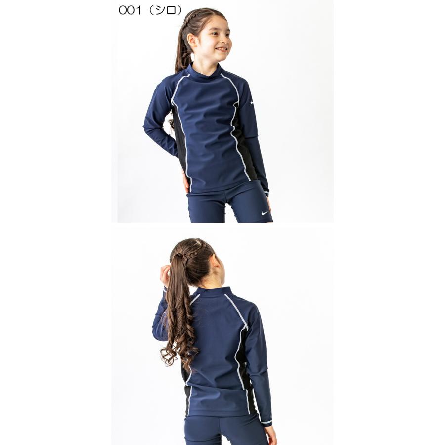 新品✨ナゴンスタンス swim circle parker ラッシュガード M NIKE SWIM ナイキスイム ラッシュガード 長袖 女児 女の子 120 130 140