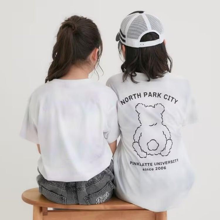 PINK-latte（ピンクラテ） ラテ タイダイ柄くまちゃんTシャツ 接触冷感