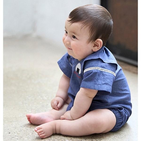 petit main 甚平 ベビー プティマイン 男の子 70-80cm 子供服 和柄