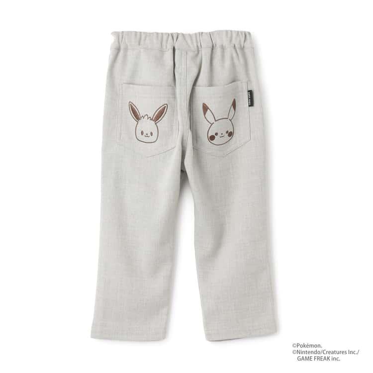 petit main 30％OFFセールモンポケ ポケット刺繍パンツ プティマイン