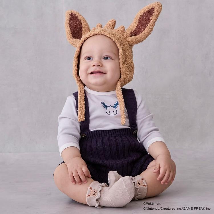 petit main 30％OFFセールモンポケ サス付きパンツ＋ロンパースセット