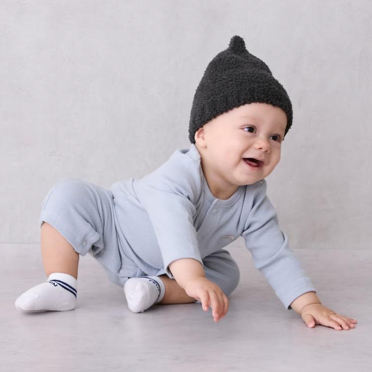 プティマイン、ブランシェスなど ロンパースセット ネクタイ付きロンパース＋パンツセット(70cm オフ ホワイト): ベビー