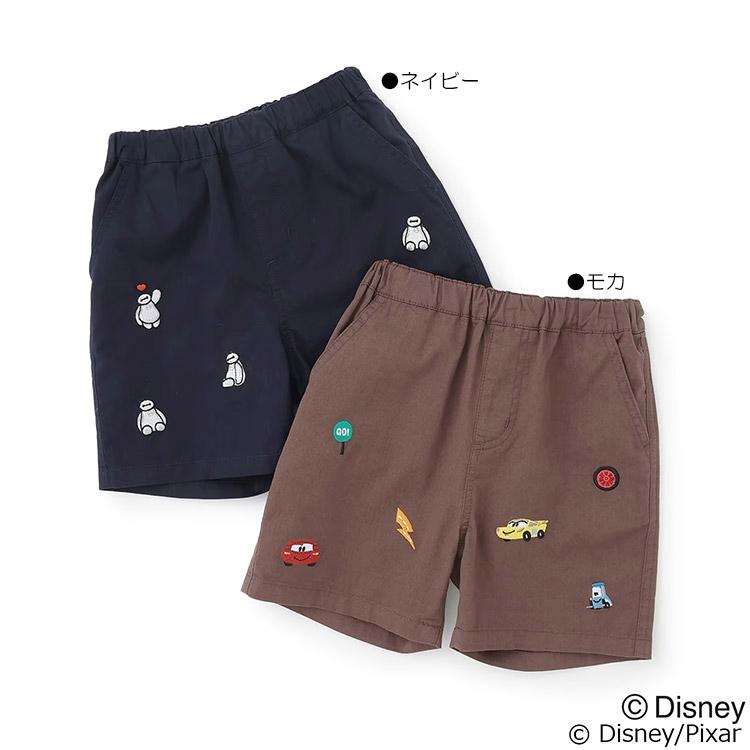 petit main ベイマックス カーズ 刺しゅう ハーフパンツ プティマイン