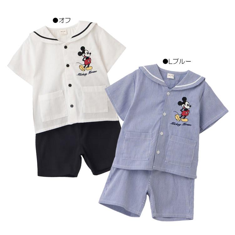 petit main Disney セーラーセットアップ 上下セット プティマイン