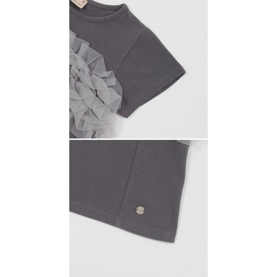 petit main 10％OFFセール プティマイン 半袖Tシャツ 女の子 チュール